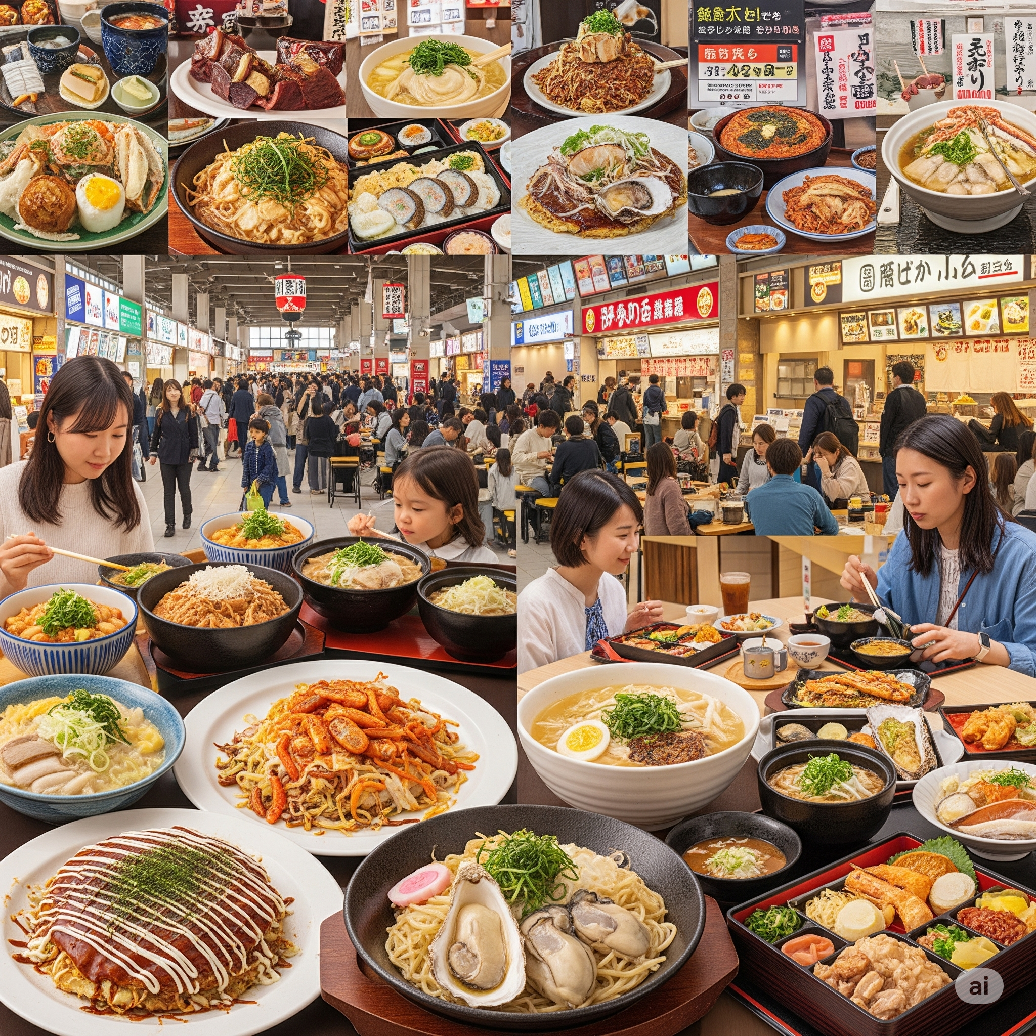 広島駅グルメ徹底ガイド：お好み焼き、牡蠣、穴子飯を堪能！